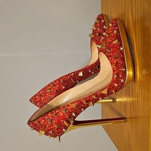 Christian Louboutin Pigalle Plato 140 Potpourri Swarovski Strass Heels